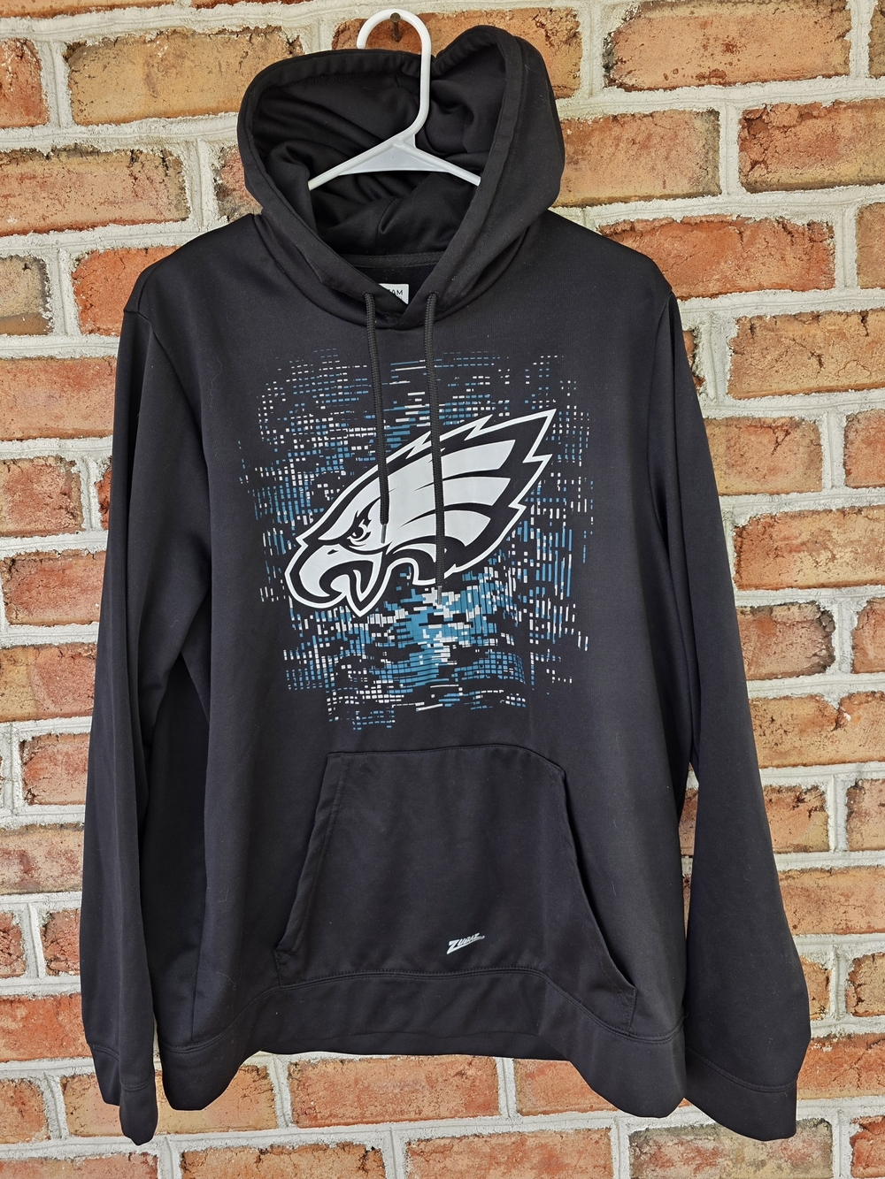 PHILADELPHIA EAGLES LARGE Black Pullover Hoodie - Mens